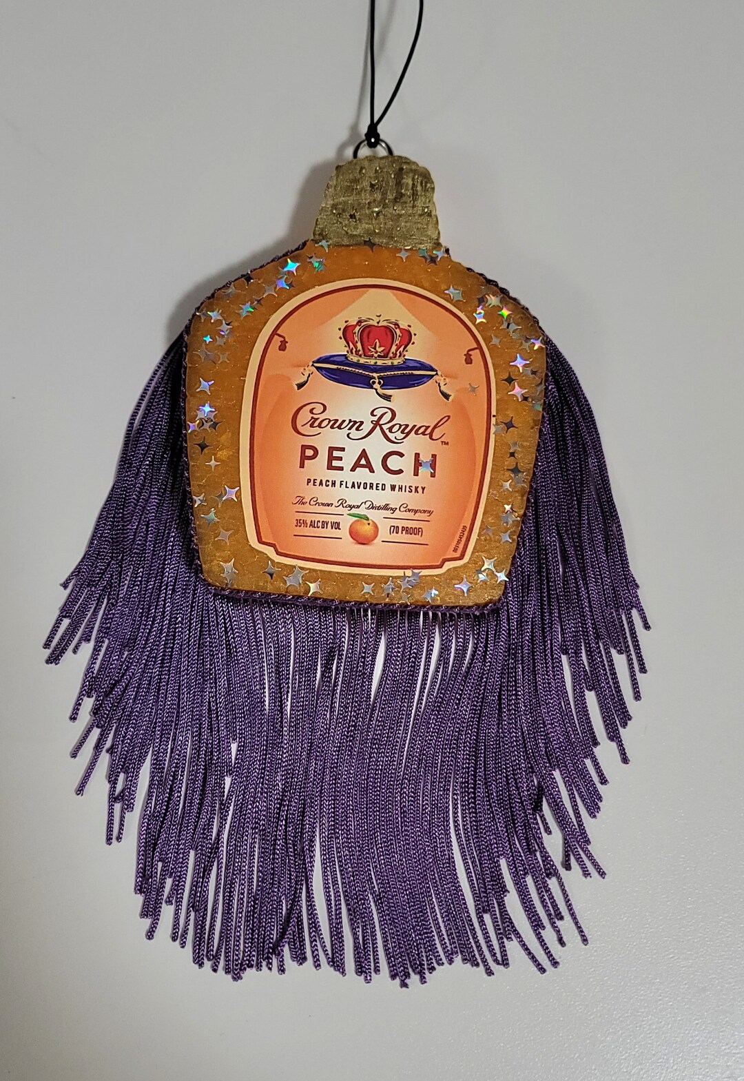 Crown Royal Peach Freshie in Leather and Lace Scent Etsy