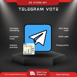 Telegram Vote / Telegram Poll [1K Votes] - Increase your engagement and branding