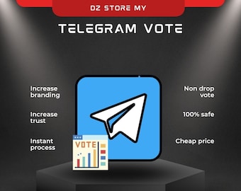 Votação no Telegram / Enquete no Telegram [1.000 votos] - Aumente seu engajamento e fortaleça sua marca.