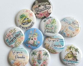 JW Gifts, JW Buttons, See you in Paradise Badges, JW Pins, Paradise Pins