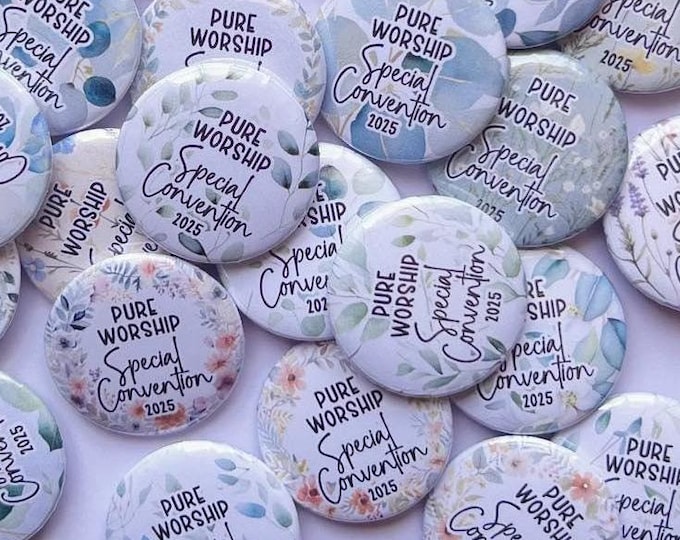 Pure Worship Pins, JW Pure Worship Convention Gifts, JW Special Convention