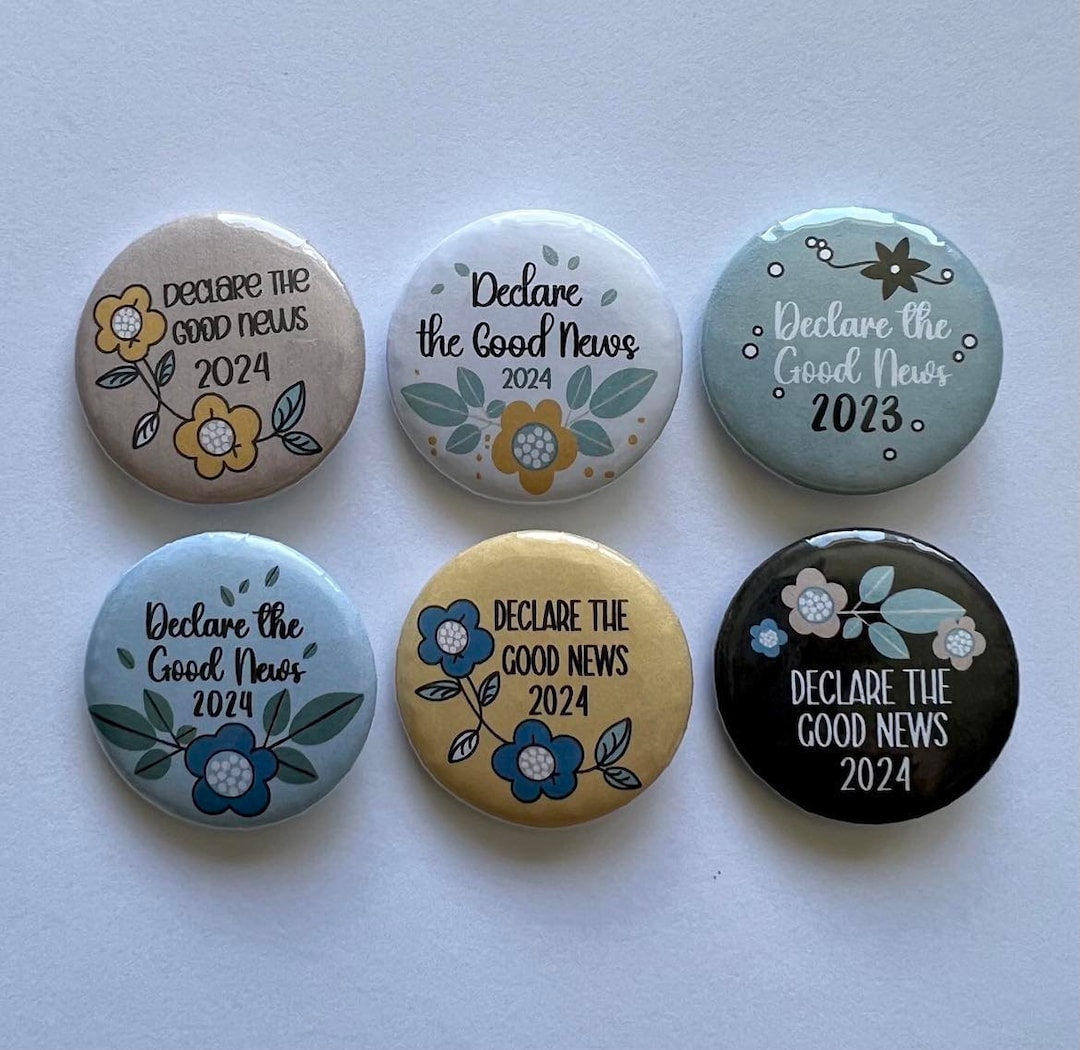 JW 2024 Convention, Declare the Good News Pins, JW Badges, JW Pins