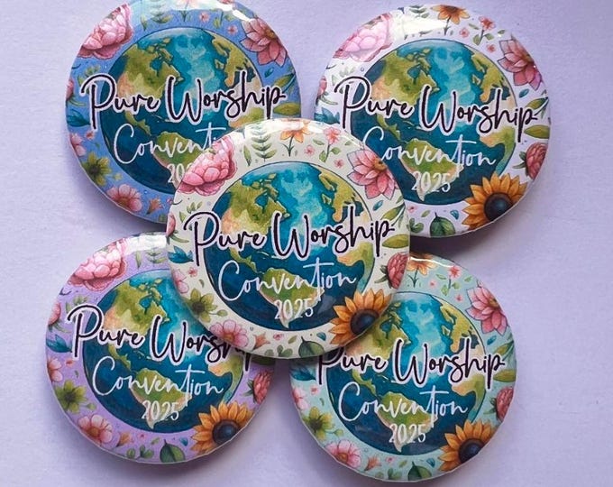 JW Pure Worship Special Convention Pins, JW Gifts, Pure Worship Convention 2025, JW Button Pins