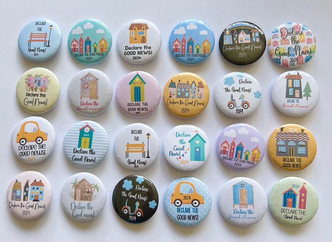 Declare the Good News JW Convention Pins, JW Convention Badges, 2024