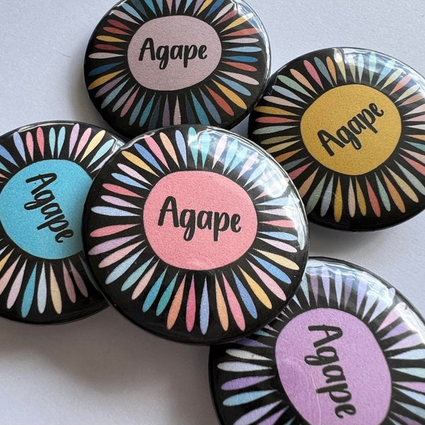 Agape Badges, JW Gifts, 32mm JW Badges, Congregation Gifts, Pioneer Gifts, Elders Gifts, JW Kids, Congregation Badges, Exercise Patience