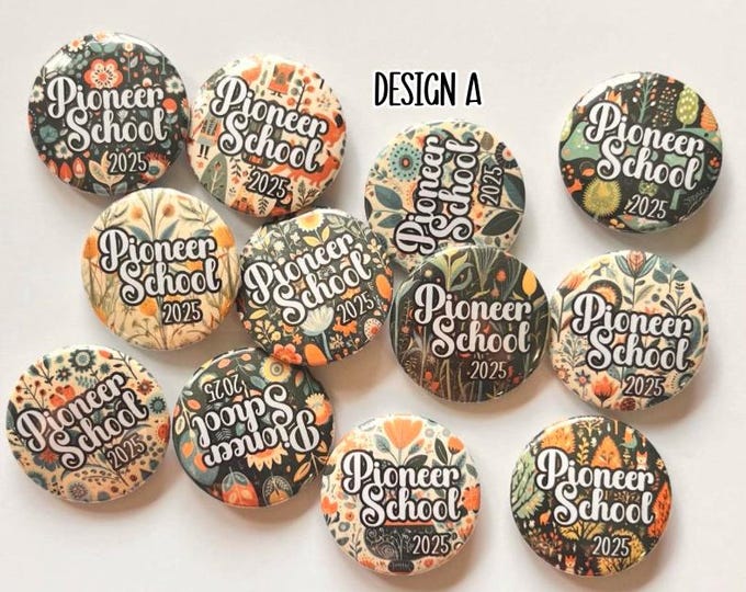 Pioneer School 2025 Button Pins, JW Pioneer School Gifts, JW Gifts, JW Pioneer Pins
