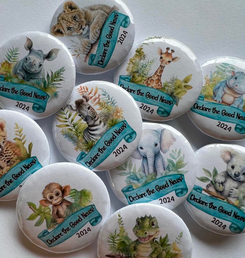 Declare the Good News Animal Badges, JW Convention Pins, JW Convention ...