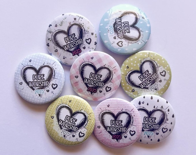JW Convention Pins, Pure Worship Button Pins, Pure Worship Special Convention 2025