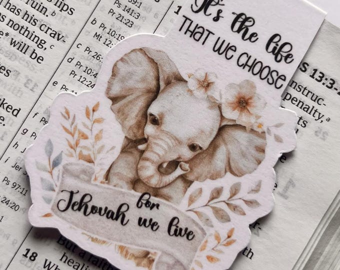 JW Bookmarks, JW Gifts, It's the life that we choose Magnetic Bookmarks
