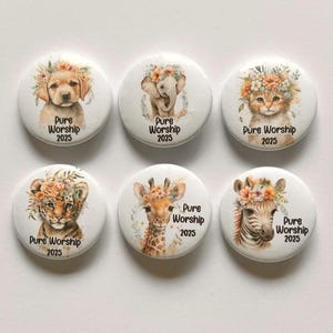 Pure Worship Convention Gifts, JW Kids, Pure Worship Button Pins