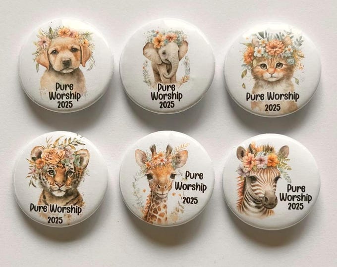 Pure Worship Convention Gifts, JW Kids, Pure Worship Button Pins