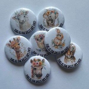 Best Life Ever Animal Pins, JW Convention Badges, JW Kids, JW Buttons, Animals Badges, Convention Buttons