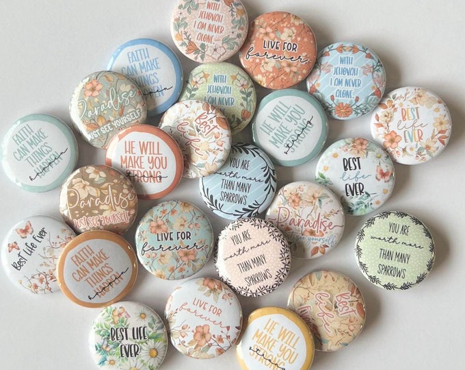 JW Gifts, JW Button Pins, JW Pioneer Gifts, Best Life Ever Pins, Best Life Ever Buttons