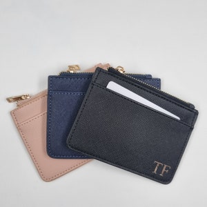 Portafoglio porta monete e carte / Iniziali / Personalizzato / Regalo / Borsa / Festa della mamma / Moglie /