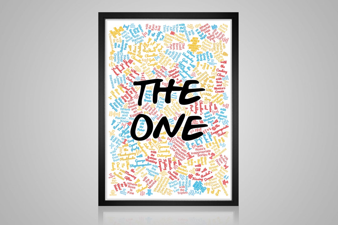 Friends TV Show Word Cloud Printable Word Art Friend - Etsy