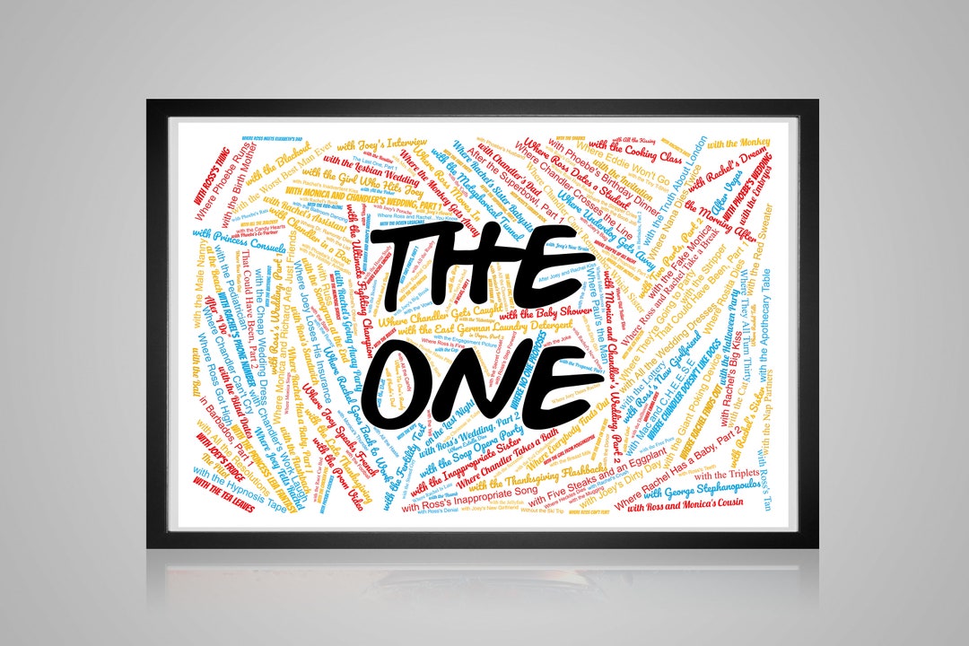 Friends TV Show Word Cloud Word Art Printable Friend - Etsy
