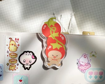 Tomato Boog One-Sided Acylic Binder Clip