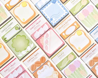 Memo Pad Sets | Cute Themed Notepads for Planning, Diary, Journaling, and Bujo