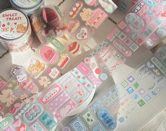 Matte Clear Kiss-Cut PET Tape - Sweet Treat, Blue Days, Pink Days Designs