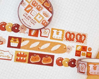 I'm Bready Washi Tape | For Journaling and Scrapbooking (15mm x 10m)