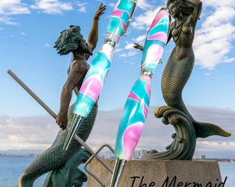 The Mermaid. Perfect mothers day gift. This colourful playful acrylic, comes in a gift box with refill. Best seller at the markets. Fun gift