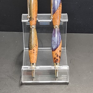RARE Wandoo Burl mit Vogelauge und Resin Hybrid Stiften. Atemberaubendes Australisches Bauholz mit australischem Harz, spektakulär