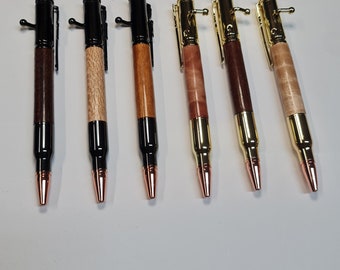 Aussie Hardwood Sniper Pens, bolt action pen, rifle pen, novelty pen. Avail in Gold, Chrome, GM free postage Aus, ideal gift,several types