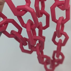 Hex Reptile Climbing Chain: 3D Printed Enrichment Decor, Arachnid, Snakes, Reptiles, Jumping Spider, Amphibian