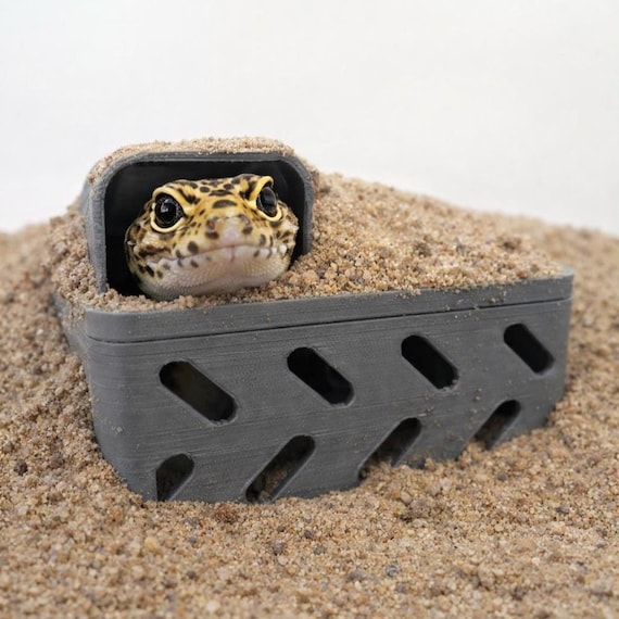 Burrow Buddy: Snake Hide, Enrichment-Decor Arachnid, Snakes, Reptile, Jumping-Spider, Amphibian, Corn-Snakes, Hognose, Boa, Ball-Pythons