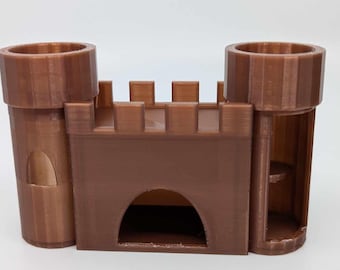 Simple Castle Hide for small animals / Arachnid Hide / Mouse & Hamster Hidet / chameleon / gecko / Spiders