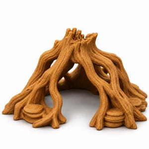 Ancient Root Arch Hide – Forest Canopy Shelter