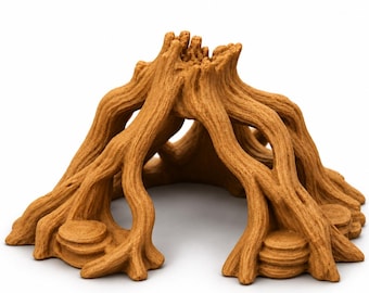 Ancient Root Arch Hide – Forest Canopy Shelter