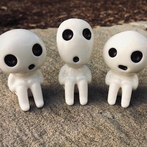 Studio Ghibli Kodama Figure: Reptile Habitat Terrarium Accessory