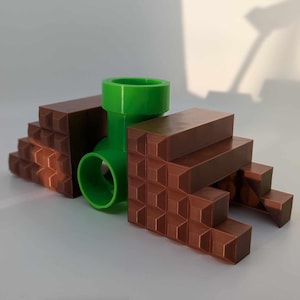 Mario Themed Reptile Hide Playground Decor Hide for Enclosures / Beardies, Geckos, Snakes / Jumping Spider/ Pet Tank Decoration / 3D Printed