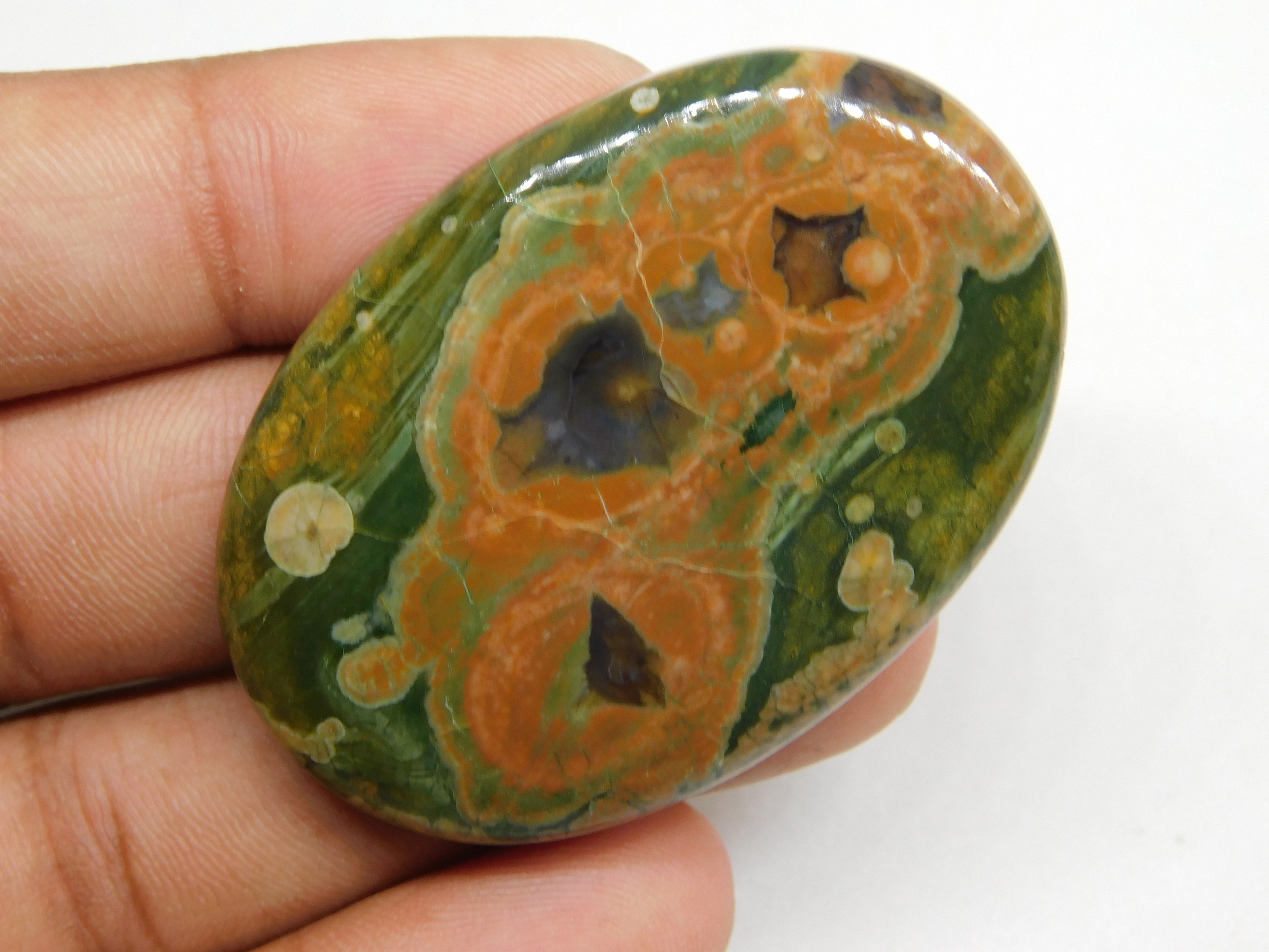 100% Natural Rhyolite Rainforest Jasper Gemstone Handmade Rhyolite ...