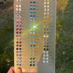 Örproppar med strass-glitter och kristaller på 6 mm