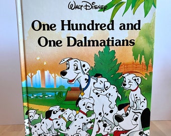 Retro 1990er Jahre Walt Disney 101 Dalmatiner Hardcover Illustriertes Märchenbuch