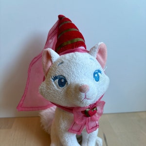 Vintage Disney Store Aristocats Princess Marie Stuffed Plush Cat Doll