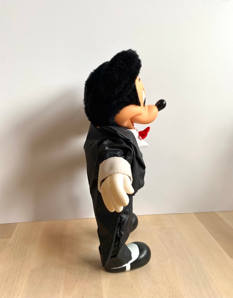 Vintage Disney Hollywood Mickey Mouse smoking pluche gevulde pop van applaus afbeelding 2