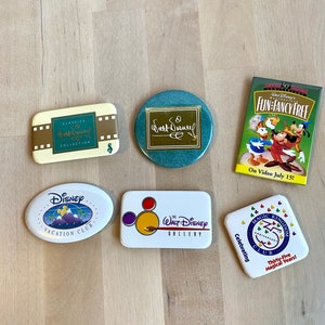 Vintage Walt Disney Collection Promotional Pin-back Button Collectible Lot
