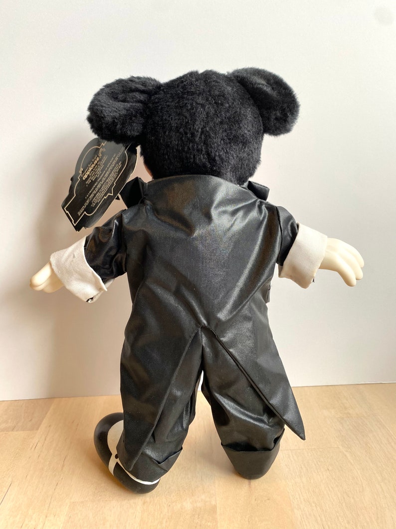 Vintage Disney Hollywood Mickey Mouse smoking pluche gevulde pop van applaus afbeelding 3
