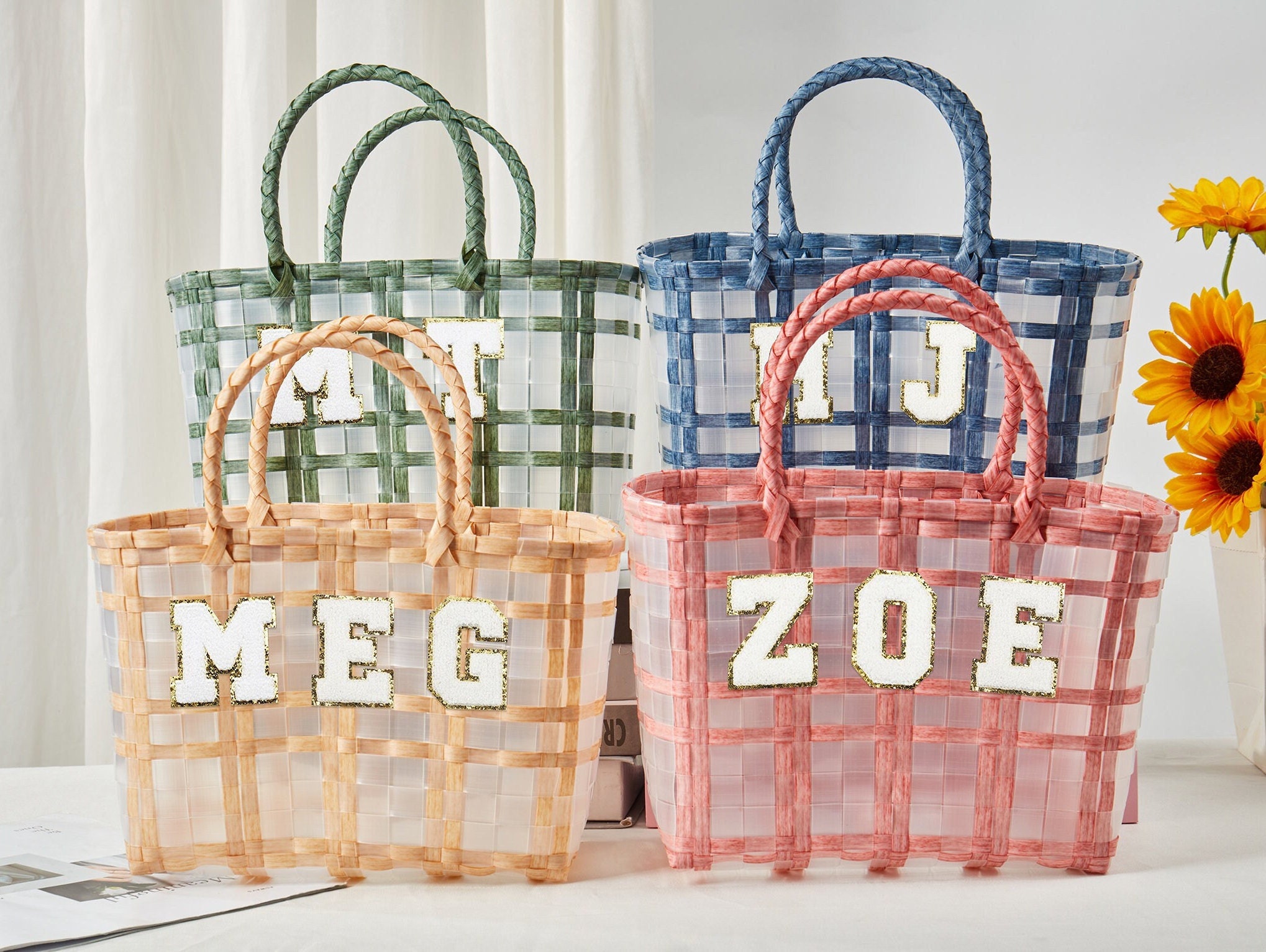 PVC Bag Elegant Lace Summer Beach Bag Woman Shoulder Bag Fashion Handbag  Plastic Clear Transparent Bags