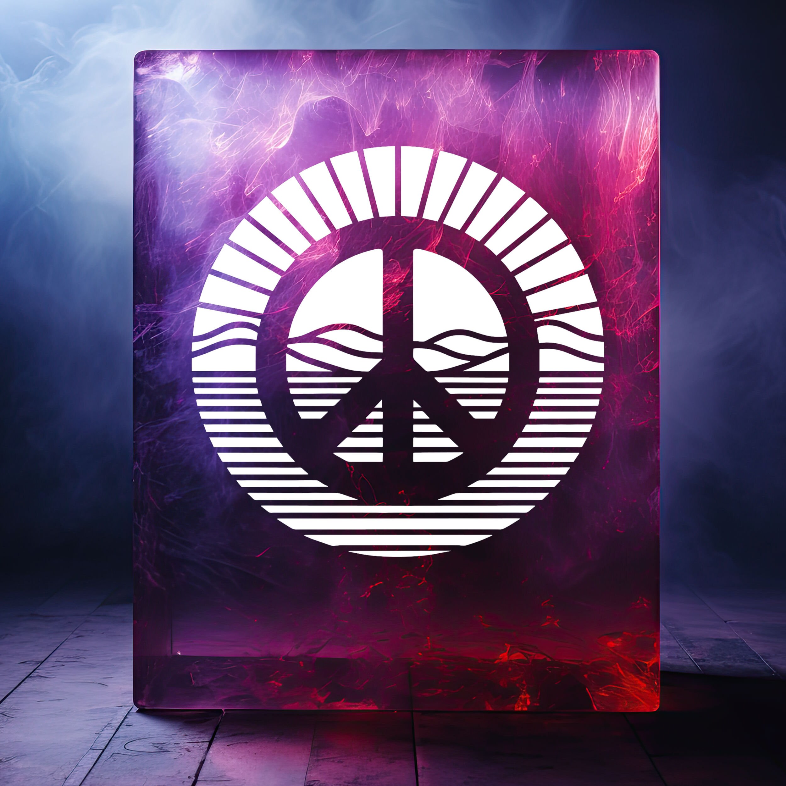 Peace Sign Decal, A Symbol of Unity and Calm, Adorn Your Car Window ...