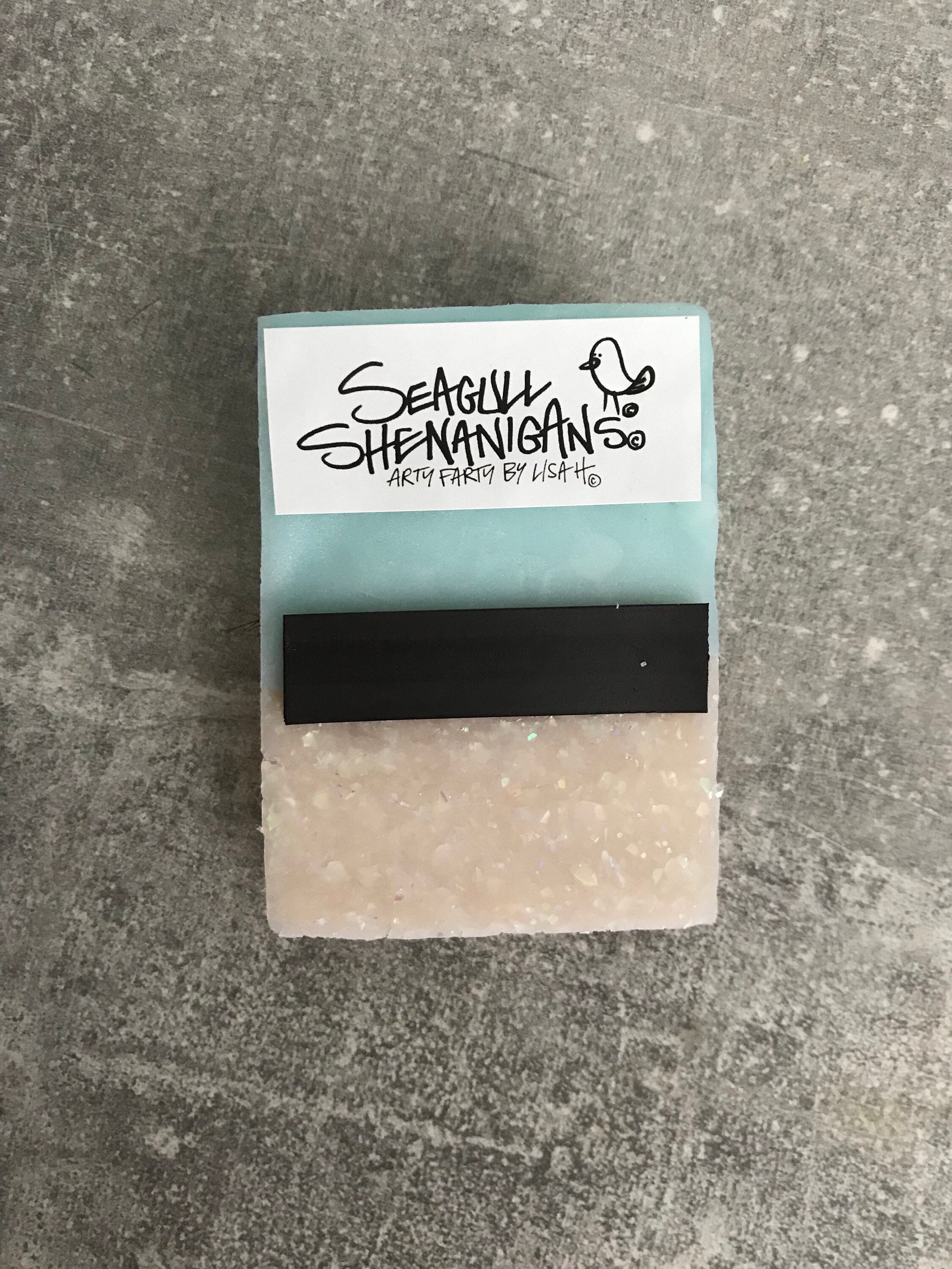 UNIGIFT Imán Para Nevera Con Diseño De Gaviota De Cristal, Personalizable, Con Texto En Inglés Crazy Seagull Lady, Para Cualquier Nombre, único, Vidrio, Rosa