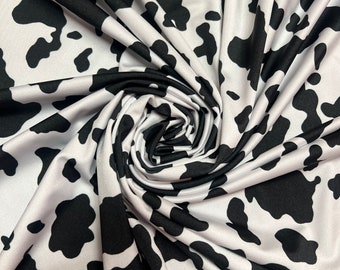 New cow pattern design print on the best quality of nylon spandex 4-stretch 58/60”sold by the YD.Ships worldwide from Los Angeles CA.