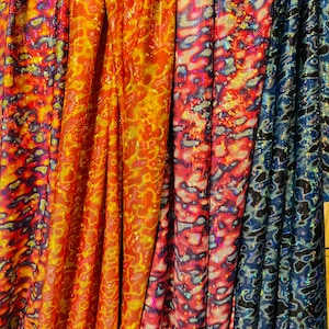 New Hologram Lava design metallic nylon spandex