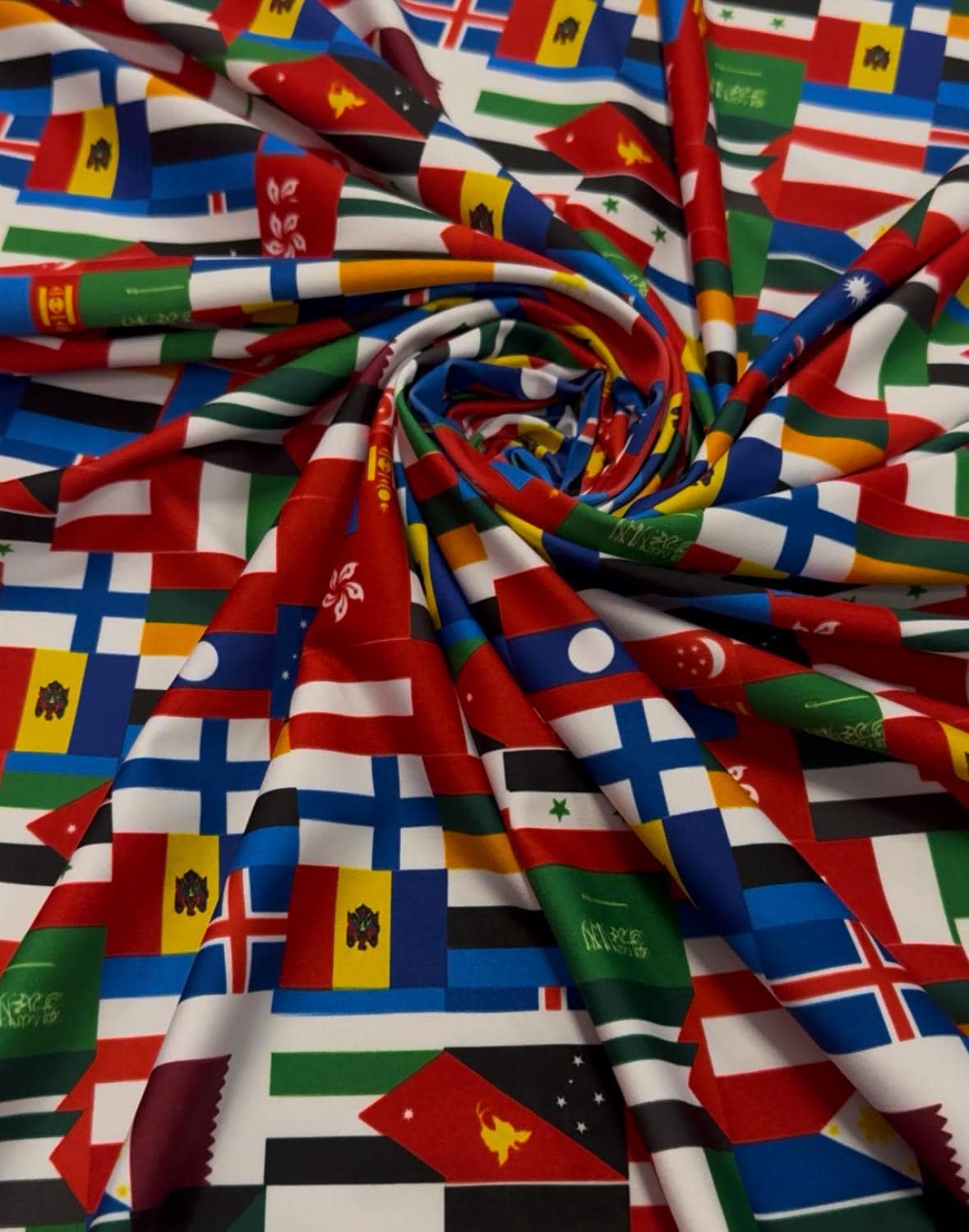 New Nations Flags Pattern Design Print on Nylon Spandex - Etsy