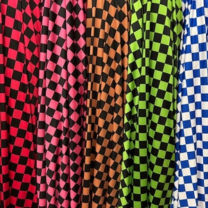 Neues Kariertes Fabric Design Druck auf Nylon Elastan