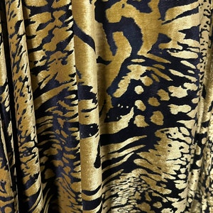 New abstract animal design print on burnout velvet