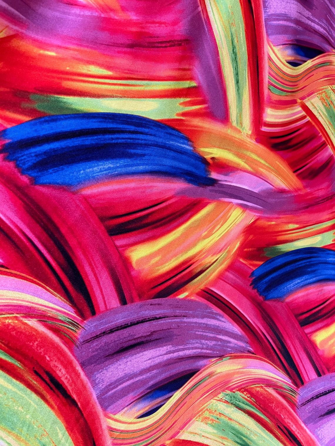 Abstract Painting Pattern Design Print on Nylon Spandex - Etsy